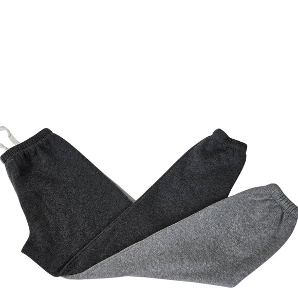 Kids Two-Tone Black/Gray Comfy Cozy Athleisure Loungewear Sweatpants Katie J M - Picture 6 of 7